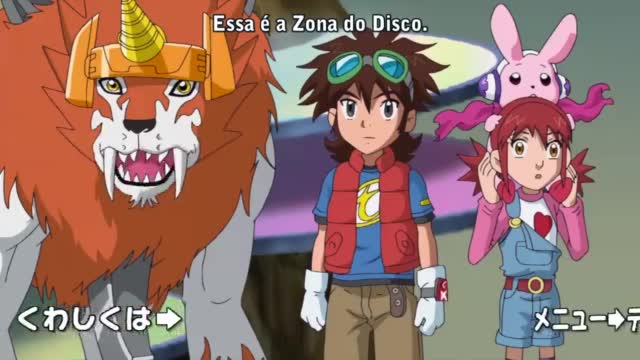 Digimon Xros Wars Episódio - 25Destruição de Zona! A Batalha Flamejante de Taiki e Kiriha!