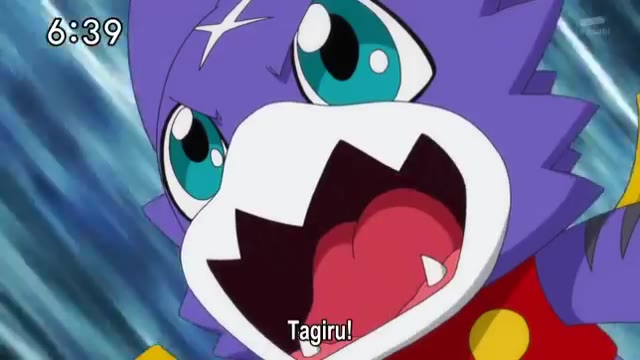 Digimon Xros Wars II Episódio - 11Tagiru Está Ficando Fraco?!: Gumdramon Está Com Grandes Problemas!