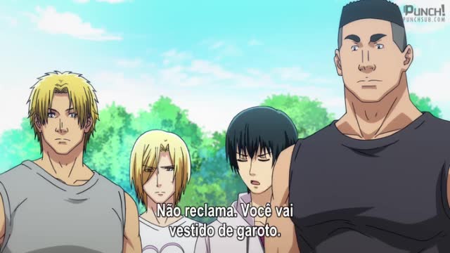 Grand Blue Episódio - 4O concurso de beleza masculina