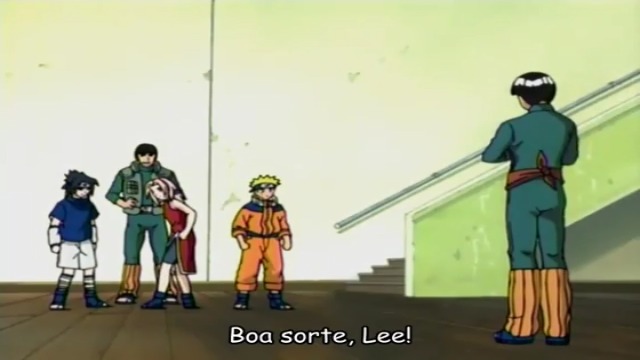 Naruto Clássico Legendado Episódio - 22O desafio chunnin: Rock Lee contra Sasuke