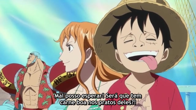 One Piece Episódio - 526Erupção vulcânica submarina!