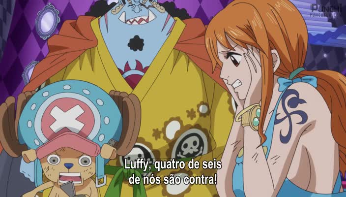 One Piece Episódio - 827Uma Reunião Secreta! Luffy vs Os Piratas Fire Tank!