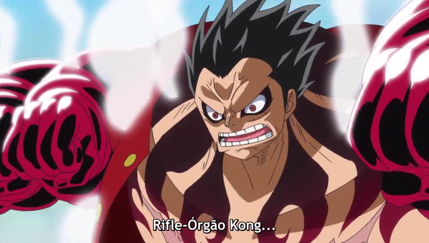 One Piece Episódio - 870Os Punhos da Velocidade. O Novo Gear Fourth Ativado!